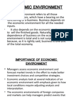 Overview of Economic Environment