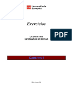 Caderno Exercícios I