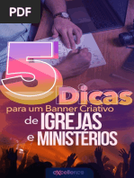 E-book 5 dicas para um banner criativo de igrejas e ministérios