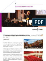 Programa Educativo Fundacion Cajasol 2019 2020