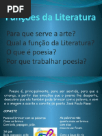 Funções da Literatura aula do 1 ano