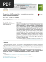 Comparison of Different Additive Manufacturing Methods Using Computed Tomography