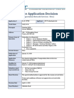 Licence Application Decision: (Transportation Network Services - New)