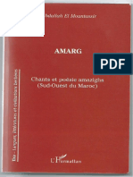 Amarg. Chants Et Poesie Amazighs Sud-Oue PDF