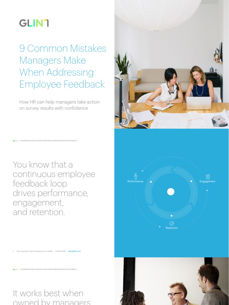 9 Common Mistakes Managers Make When Addressing Employee Feedback | PDF ...