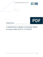 Guidelines On Disclosure Requirements Under Part Eight of Regulation 575 2013 (EBA-GL-2016-11) - HR