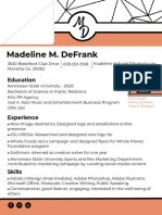 Defrank Creative Resume