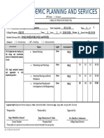 Academic Planning and Services TOS for BCE 221 Geology Course