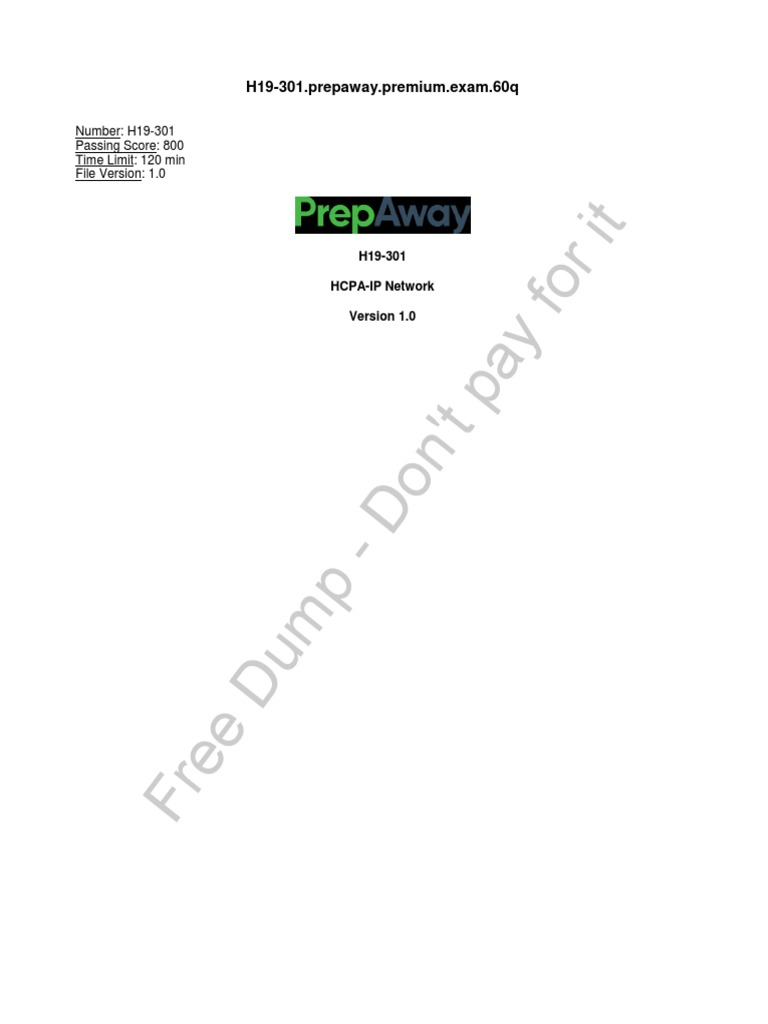 H19-301_V3.0 Fragenkatalog