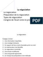 Etapes de Négociation