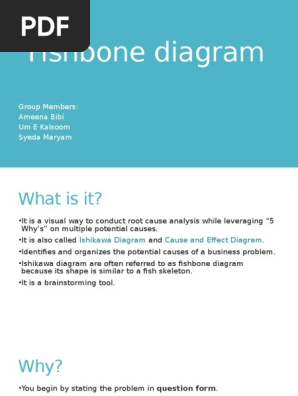 Fishbone diagram