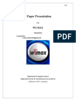 WIMAX: An Overview of Wireless Broadband Technology