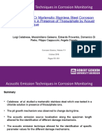 Acoustic Emission Techniques in Corrosion Monitoring