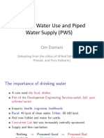 Domestic Water Use and Piped Water Supply (PWS) : Om Damani