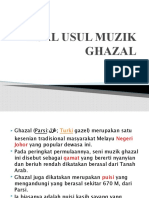 Asal Usul Muzik Ghazal