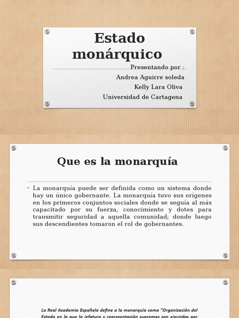 Características del Estado Monárquico | PDF | Monarquía | Monarca