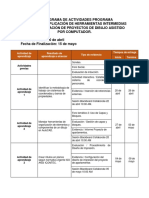 Cronograma Actividades