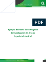 Ejemplo Diseño de Un Proyecto de Investigacion en El Area de Ing Ind PDF