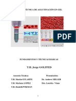 Microtecnica de Aglutinacion en Gel