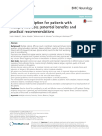halabchi 2017 Exercise prescription for patients with multiple sclerosis potential benefits and practical recommendations