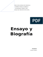 Ensayo y biografía