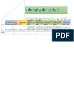 Proyeccion de Ruta Ciclo I PDF