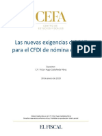 Nuevas Exigencias Del SAT para CFDI de Nomina 2020 PDF