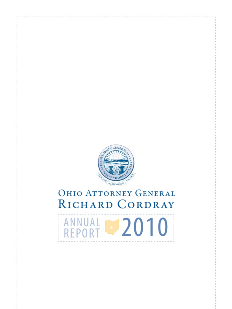 Ohio Attorney General 2010 Annual Report PDF Bp American