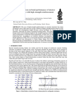 Database Investigation On Bond Performance of Interior Beam-Column Joints With High-Strength Reinforcement