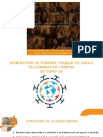 Disminucion de Pension Trabajo en Casa o Teletrabajo en Tiempos PDF