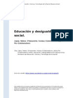 Lopez, Nestor, D&#39 Alessandre, Vane (..) (2006) - Educacion y Desigualdad Social
