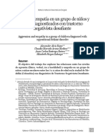 Agresion y Empatia en Un Grupo de Niños y Niñas Diagnosticados Con TX ND