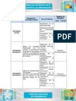 Cronograma de Actividades Agosto - Septiembre