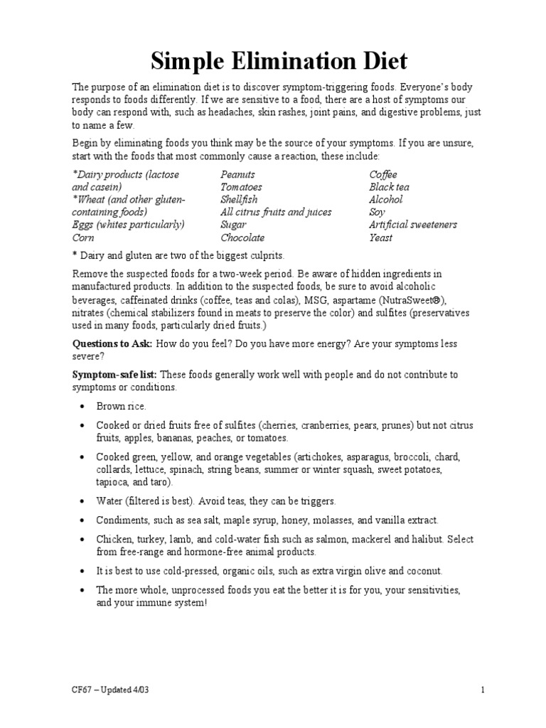 Photo inspiration: Allergy Elimination Diet Pregnancy Reference: Allergy Elimination Diet Pdf Pdf Drink