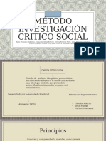 Método de Investigación Critico Social