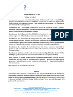 ResoluciÃ N No. 13-2019 Certificacion en Politica Mundial A Salvo Del Peligro PDF