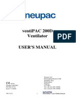 Ventipac 200D Ventilator User'S Manual