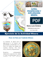 Cateo, Prospección y Exploración Minera - Henry Luna