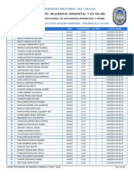 Universidad Nacional del Callao Engineering Access Schedule