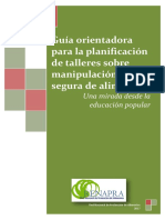 Guía Orientadora para La Planificación de Talleres Sobre Manipulación Segura de Alimentos 2017