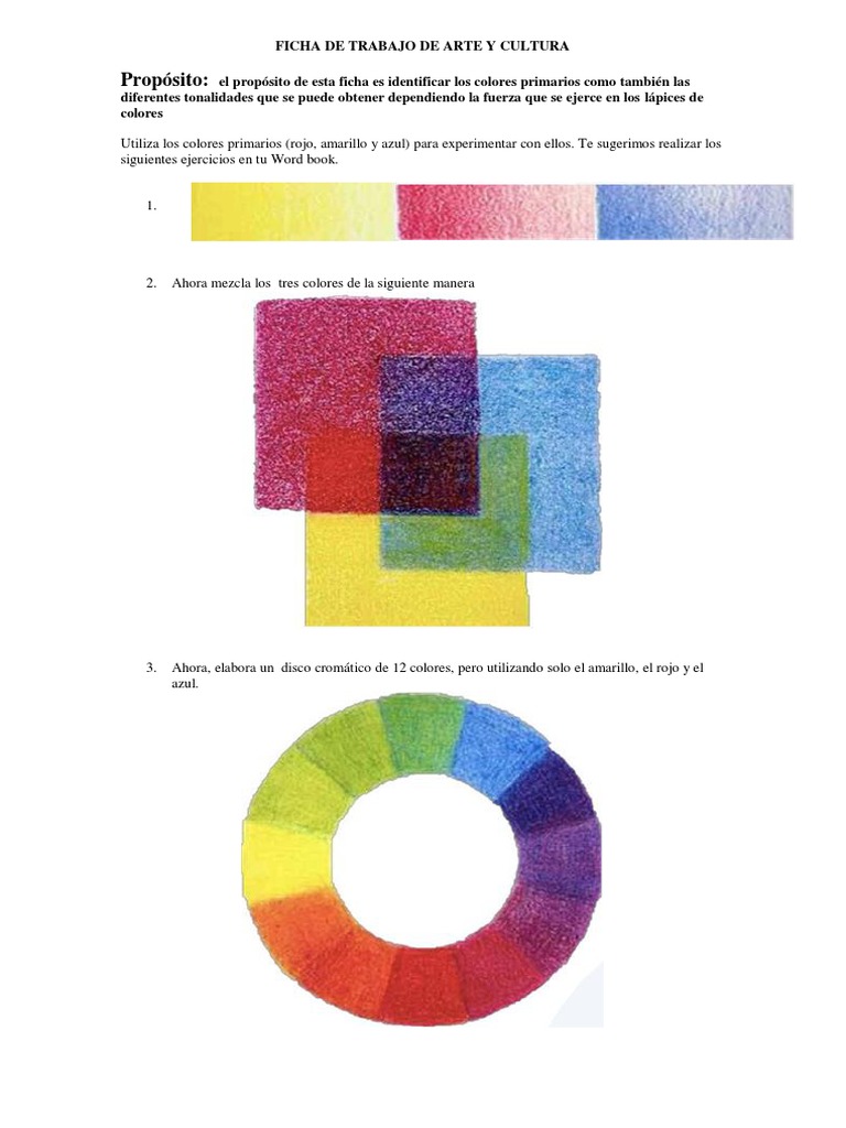 Ficha de Trabajo de Arte y Cultura | PDF
