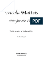 N.Matteis   /   Ayres for the Flutes &Continuo