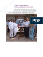Ambulance Donated To Shirdi Sai Baba Sansthan Trust