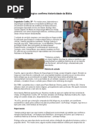 Achado arqueológico confirma historicidade da Bíblia