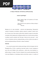 Download A Critique of Modernity on Positivism And Phenomenology by Jet Black Coffee SN45802713 doc pdf