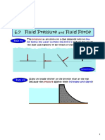 6.7 Fluid Pressure Fluid Force: Fact #1