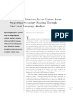 Disciplinary Literacies Across Content Areas: Supporting Secondary Reading Through Functional Language Analysis