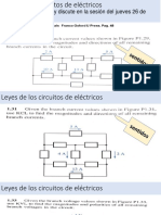 Ejercicios Exposición Jueves 26 de Marzo Leyes de Los Circuitos de Eléctricos PDF