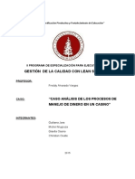 Proceso de manejo de dinero en casinos