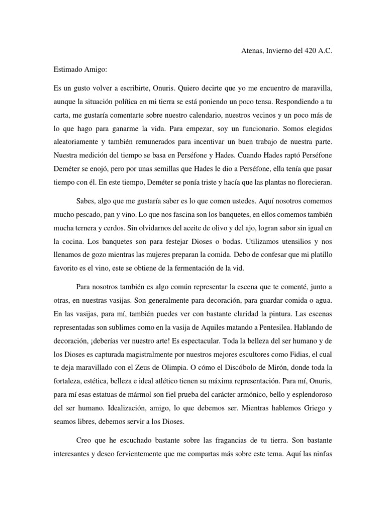 Carta Al Pasado | PDF | infierno | Perséfone